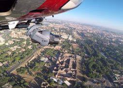 Helicopter aerial filming with Mini Eclipse in Rome for All The Money in The World