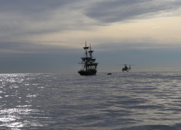 Helicopter Aerial Filming in La Gomera, Lanzarote for In The Heart Of The Sea using Mini Eclipse aerial camera