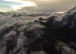 Everest Mountain Rescue Aerial filming for The Discovery Channel with Helicopter aerial filming camera Mini Eclipse